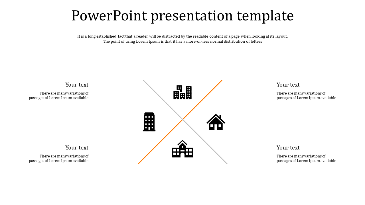Free - Best PowerPoint Presentation Template With Four Node